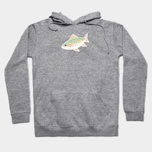 Simple Singular Trout Fish Hoodie